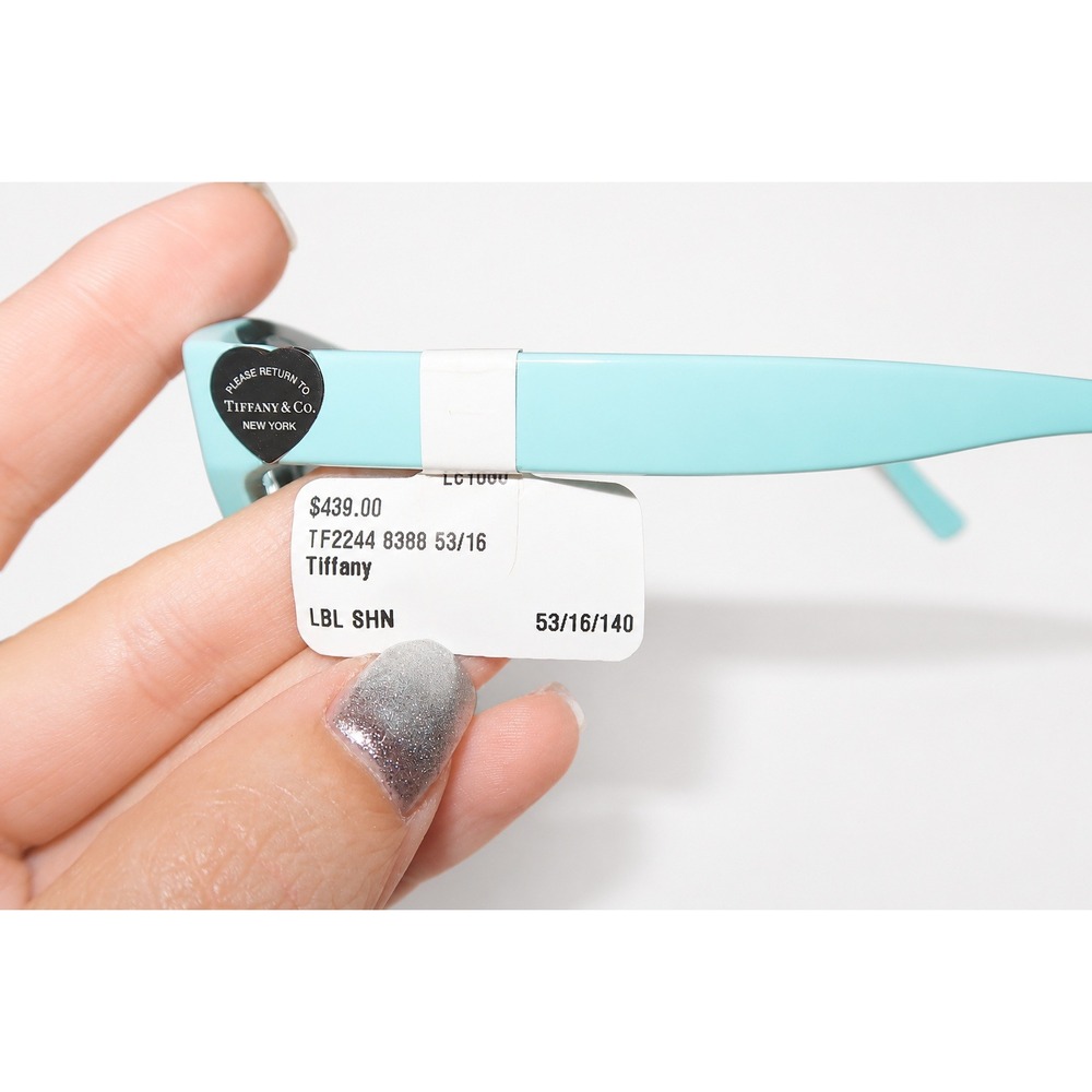 Tiffany & Co TF2244 Eyeglasses Cat Eye Tiffany Blue Heart Tag 53/16/140 NEW - Picture 5 of 7